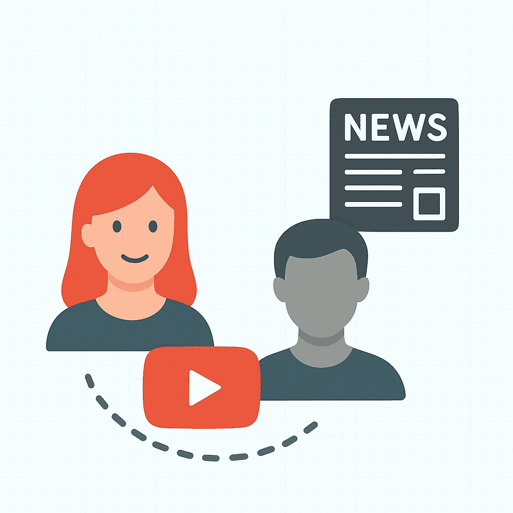 News Reporters on YouTube use case